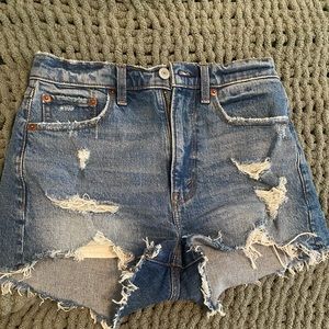 Abercrombie High Rise Mom Shorts